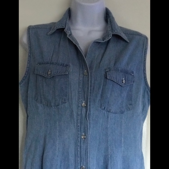 Vintage IGNITE BASICS , size M , jeans blue Vest - Picture 9 of 14